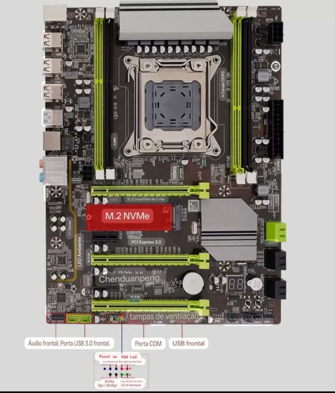 Placa mãe X79 turbo - Foto 4