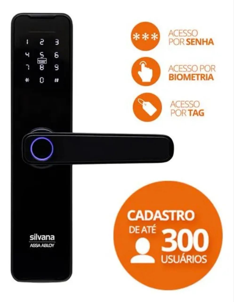 Fechadura eletrônica Silvana assa abloy - Foto 2