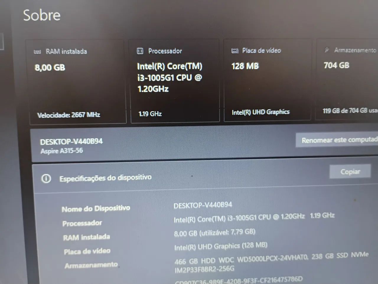 Notebook Acer aspire 3 A315-56 - Foto 4