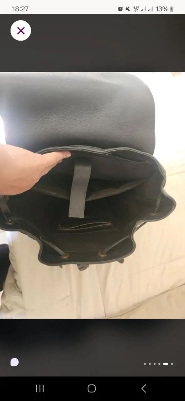 Mochila Beatnik and Son couro legítimo  - Foto 4