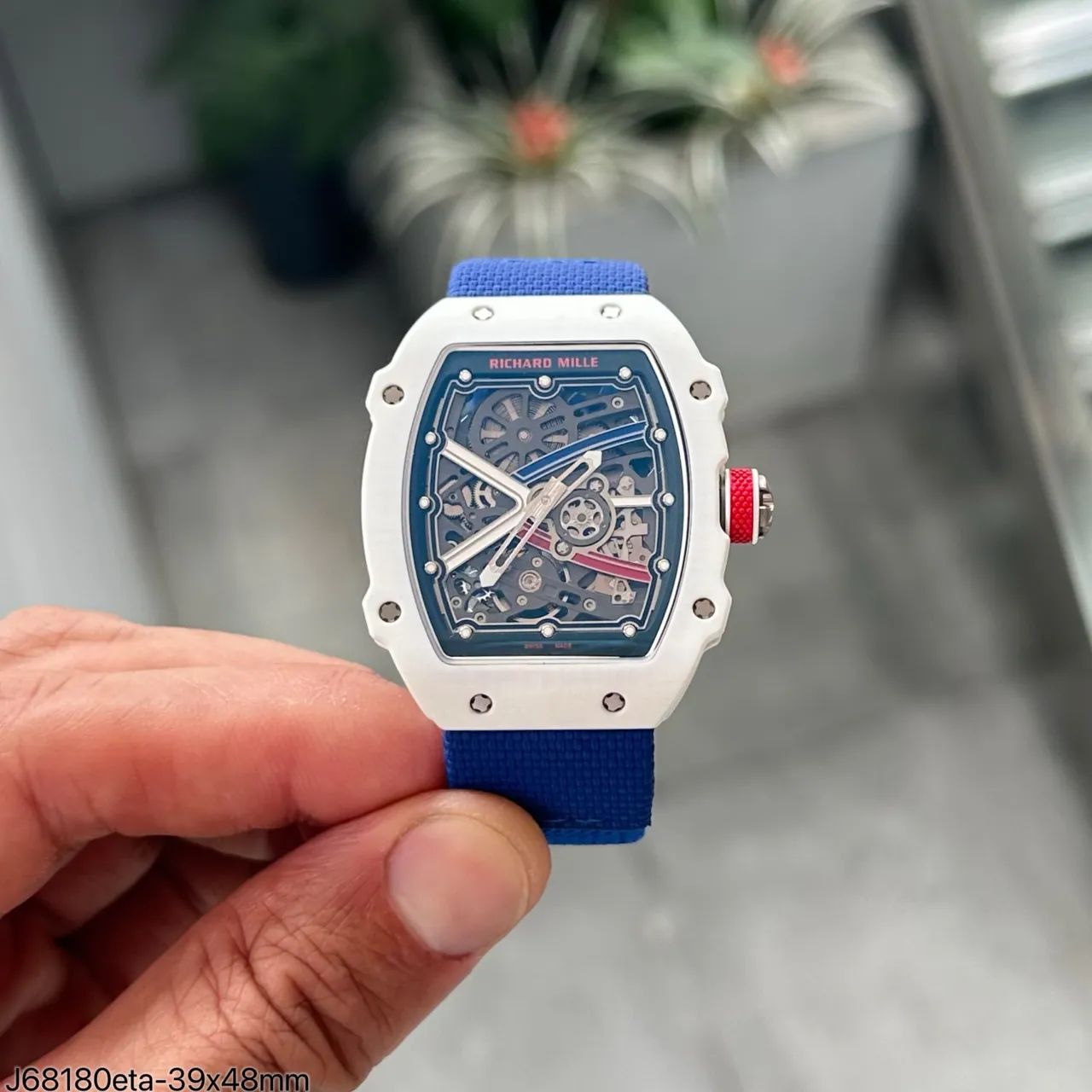 Relógio Richard mille 67 -02 Alex Pinturault Quartz tpt turbilhão 
