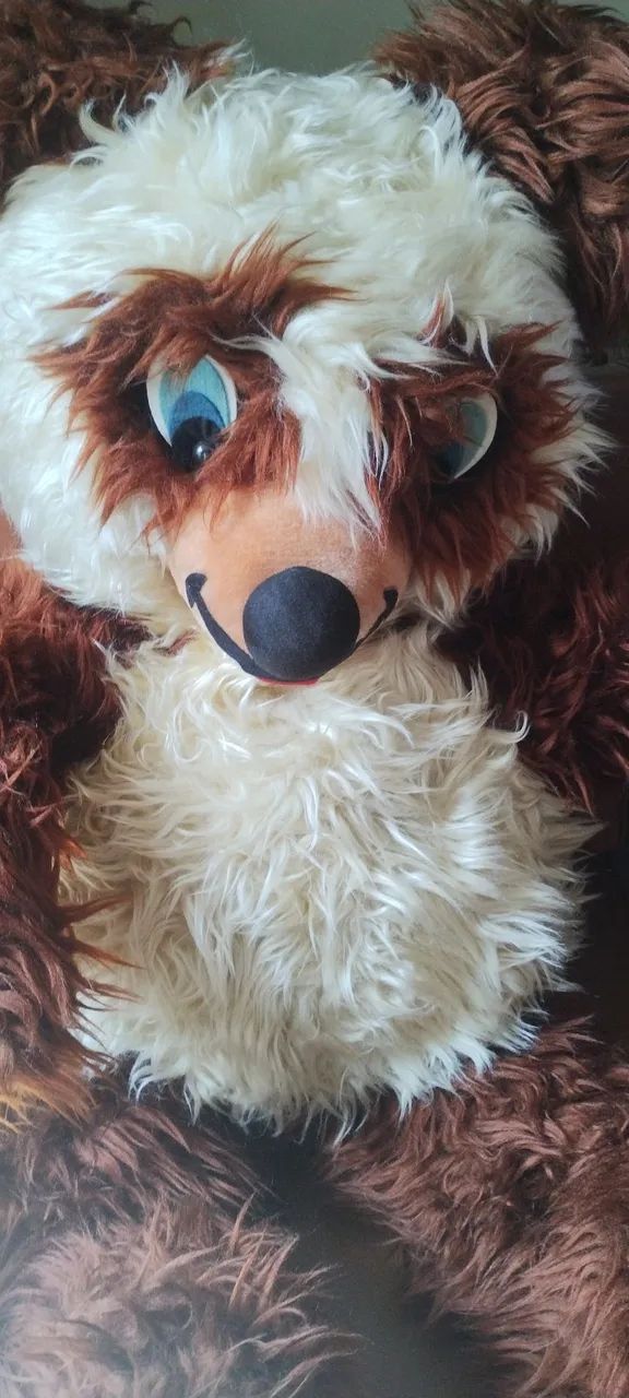 Urso de pelúcia antigo. Década de 90.  - Foto 2