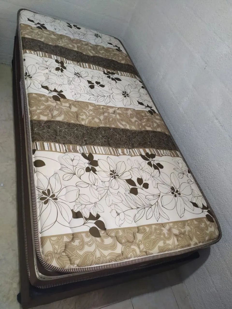 Cama solteiro colchão + base box - Foto 3