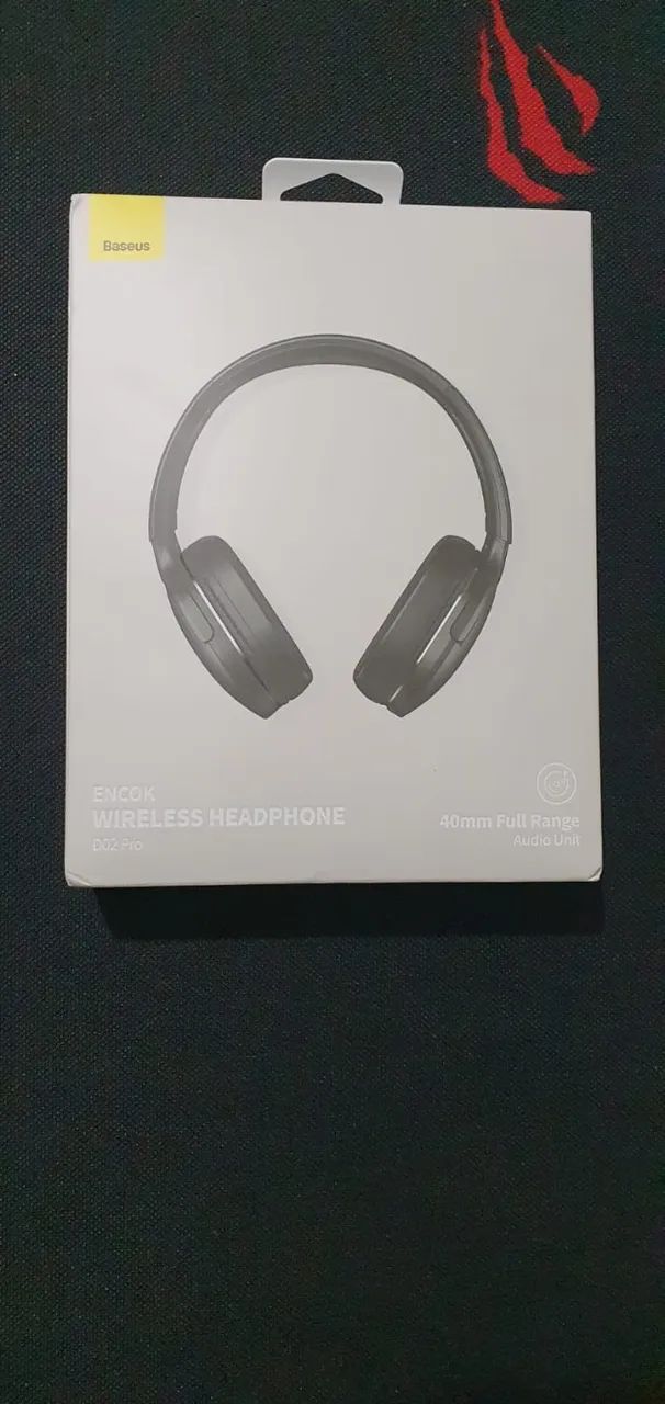 Fone Baseus D02 Pro Estéreo Sem Fio Esporte Headset, 50 hs bateria novo na caixa - Foto 3