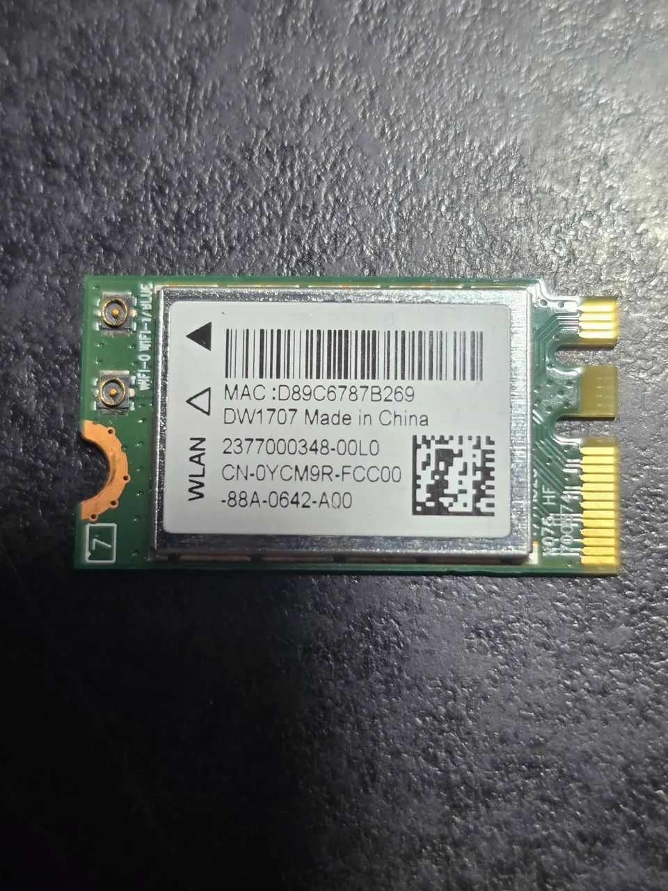 Placa WiFi Bluetooth Dell DW1707
