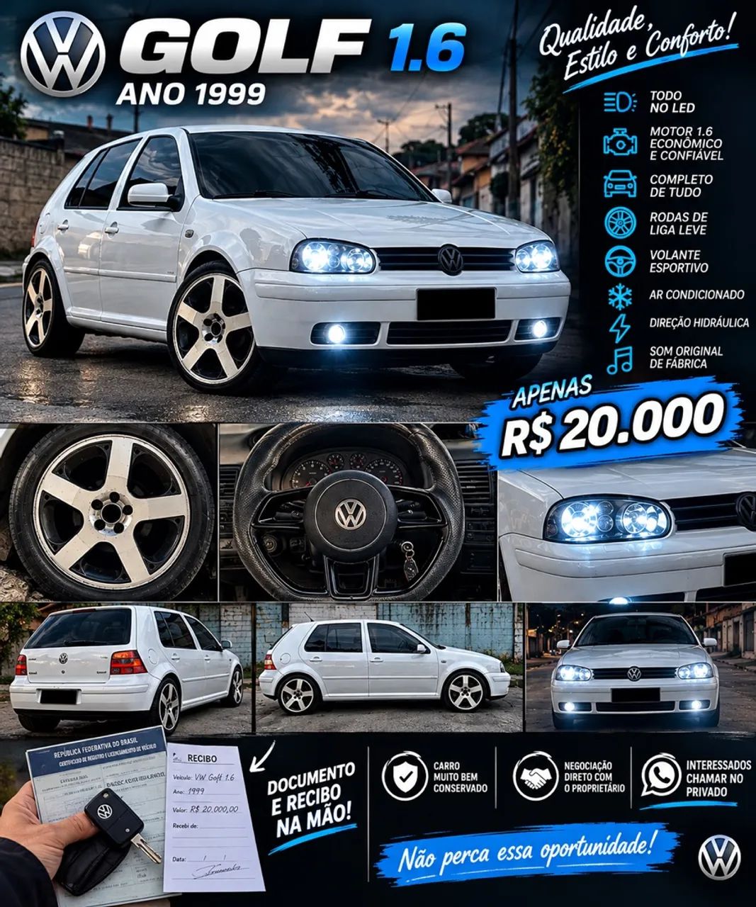 Volkswagen Golf Golf GL 1.8/ 2.0i 4p 1999