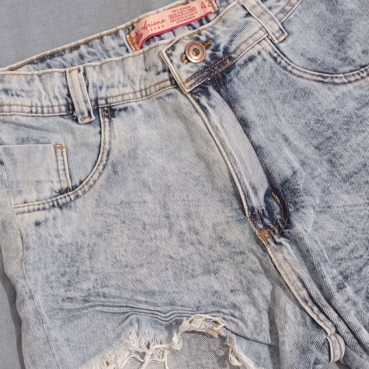 Short Jeans Azul 42 - Foto 2