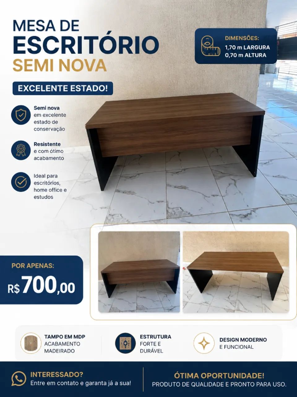 mesa de escritório.