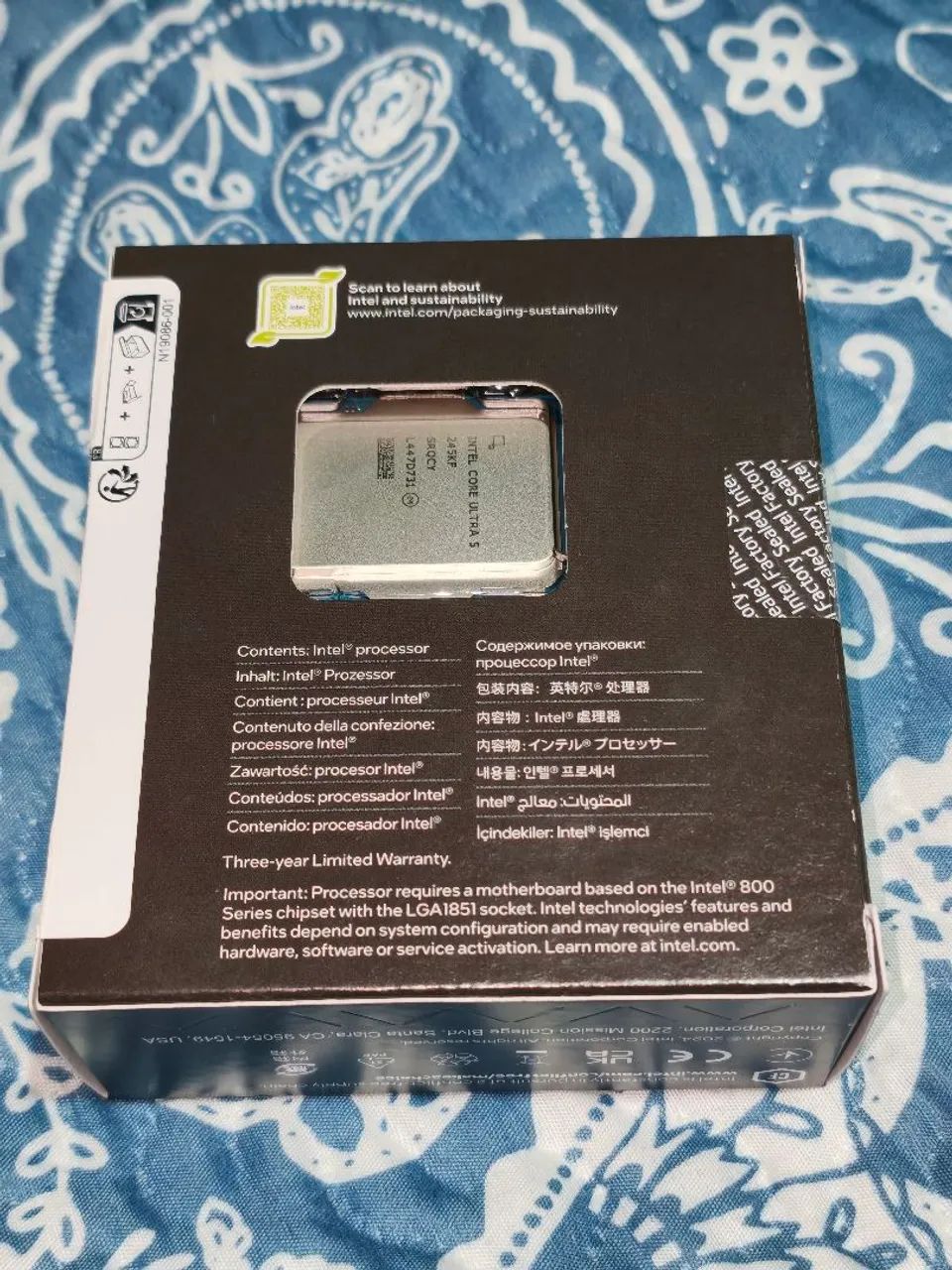 Intel core ultra 5 245kf lacrado - Foto 3