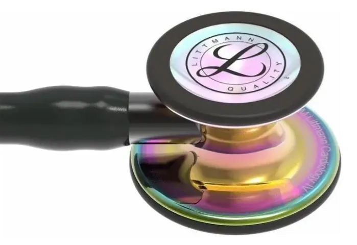 Estetoscópio 3M Littmann Cardiology IV 6240 Preto Rainbow NOVO - Nunca usado - Foto 5