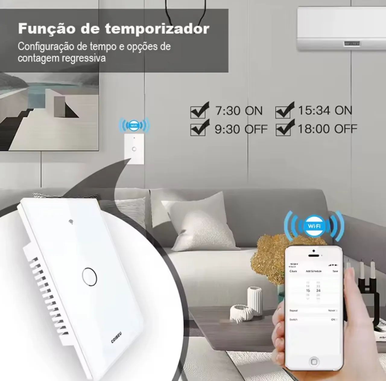 Interruptor Wi-Fi inteligente  - Foto 2