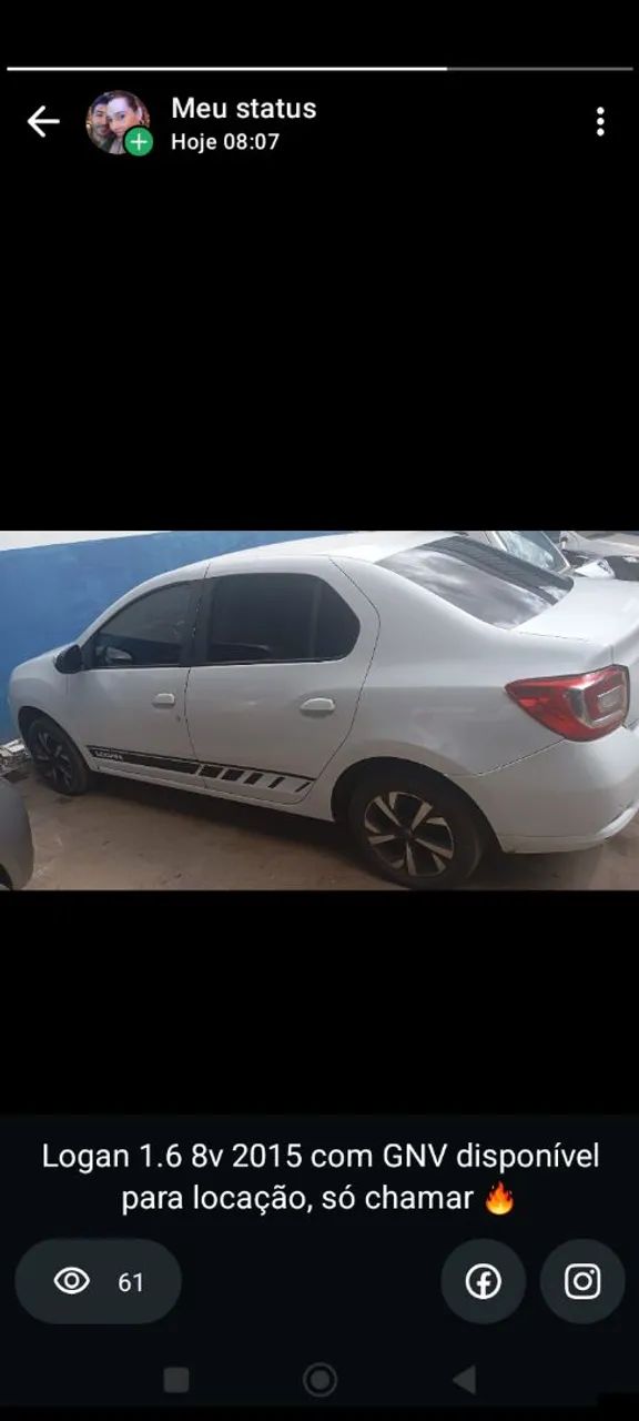 Logan Dynamique 1.6 8v locação 