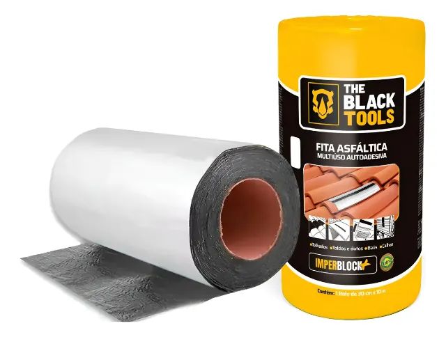 Aluminized Self-Adhesive Asphalt Membrane - 30 cm × 10 m