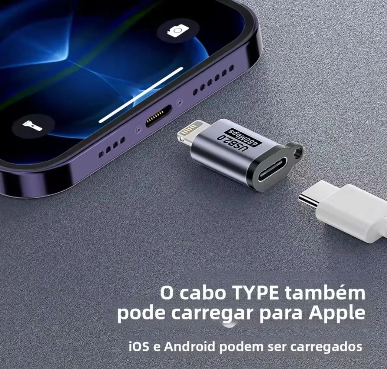 Adaptador USB-C pra Lightning  - Foto 2