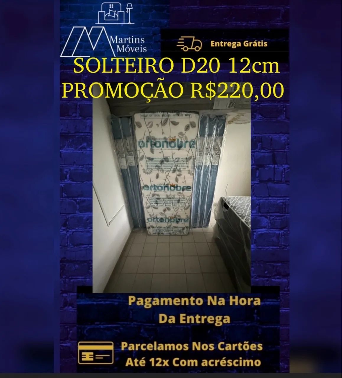 GRANDE PROMOÇÃO COLCHÃO SOLTEIRO E SOLTEIRÃO  ENTREGA GRATIS 