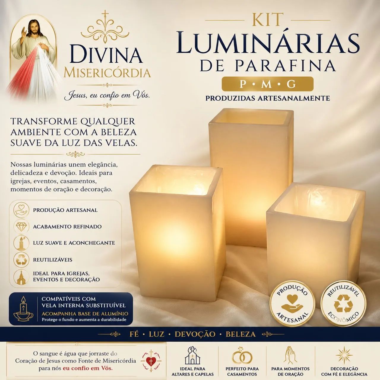 Luminária de parafina  ( P)