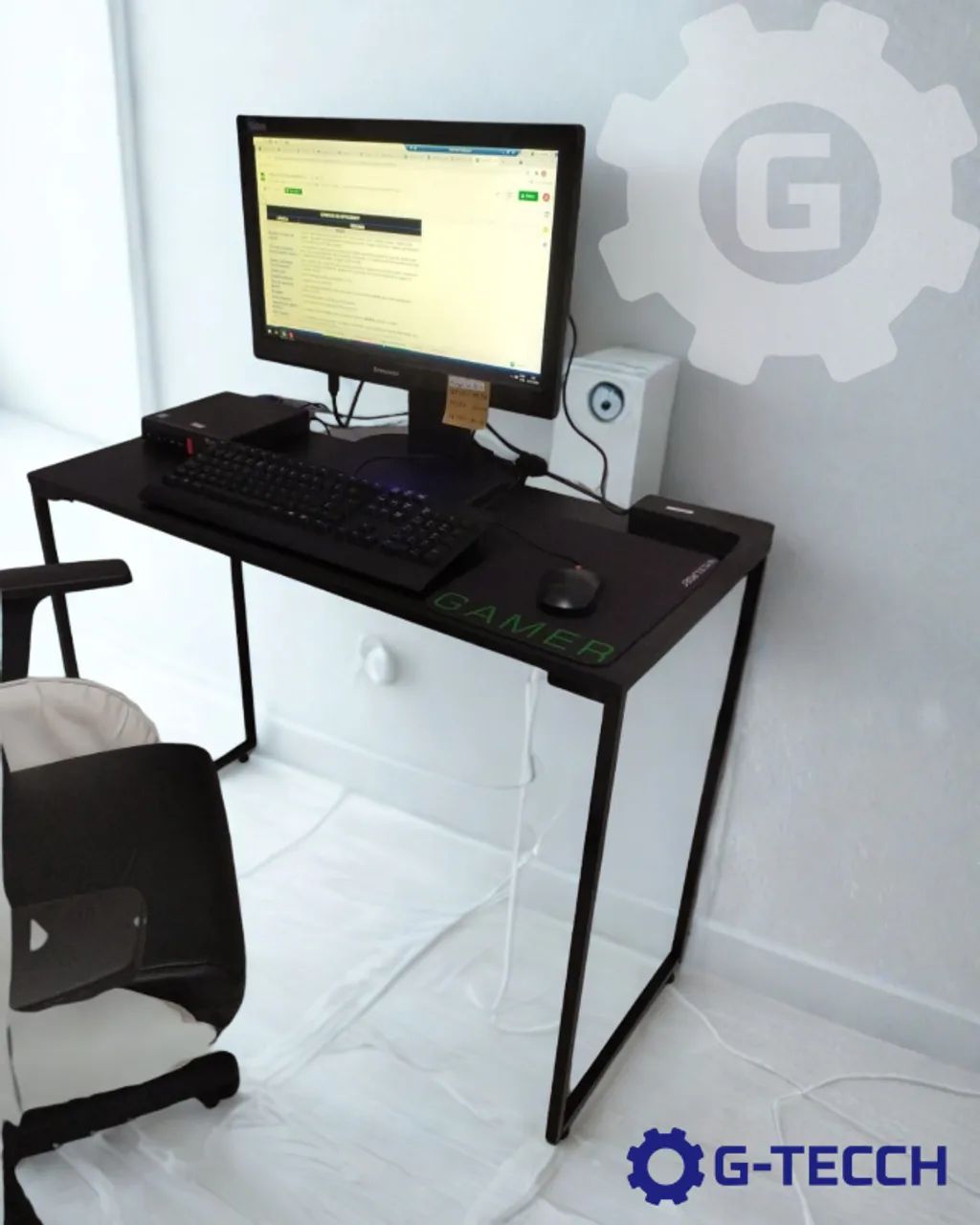 Mesa para Notebook NOVA Multiuso Estilo Industrial de Estudo Computador Escritório Gamer