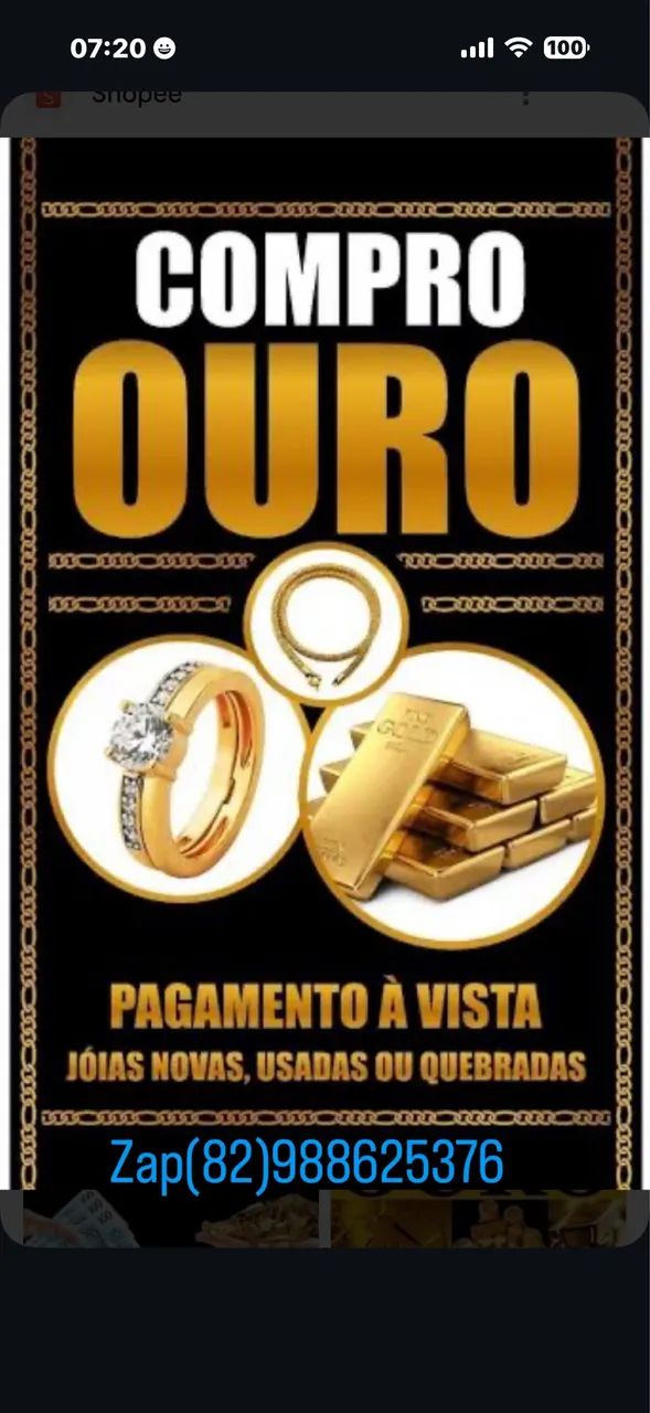 Ouro genuíno 18k