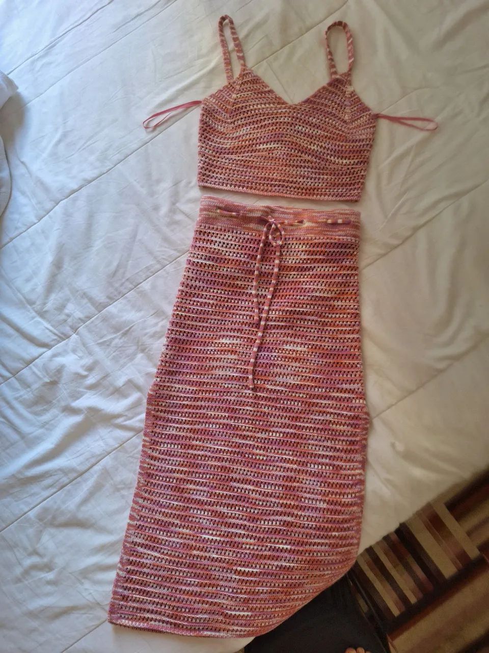 Conjunto crochê  praia verão 