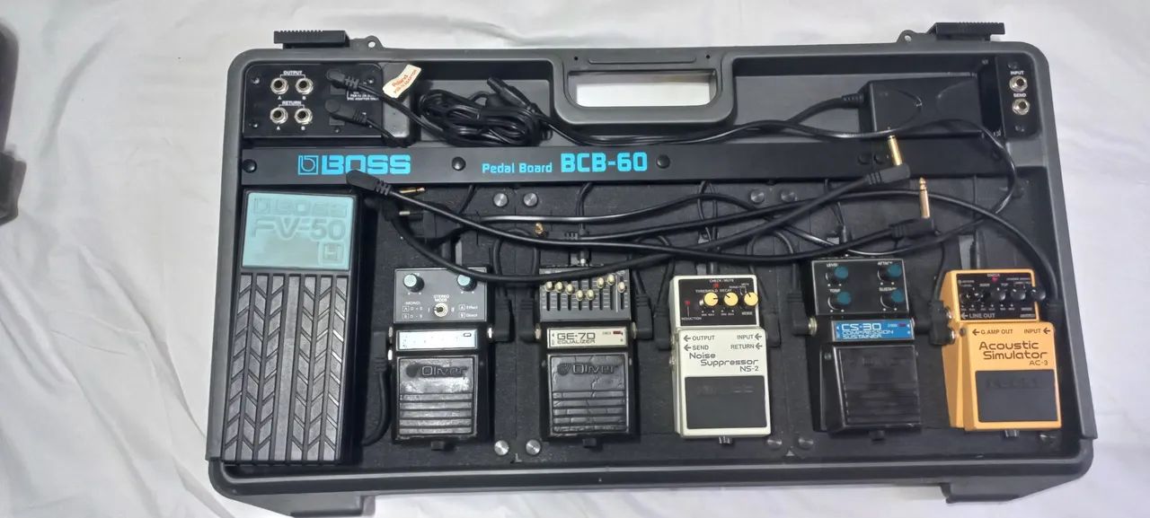 Case boss mais pedais de efeito.