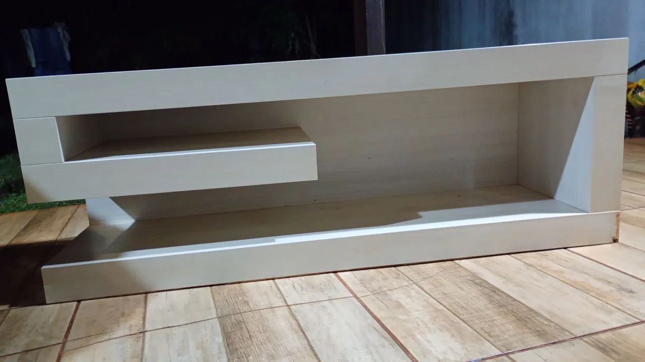 Rack para sala MDF PREMIUM COR GELO  - Foto 5