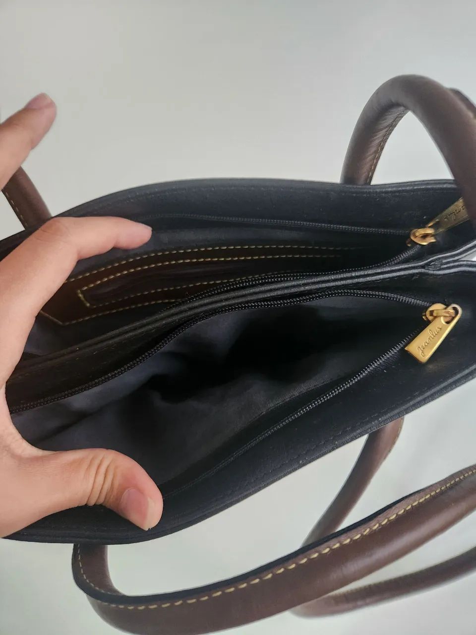Bolsa vintage Vira volta de couro - Foto 4