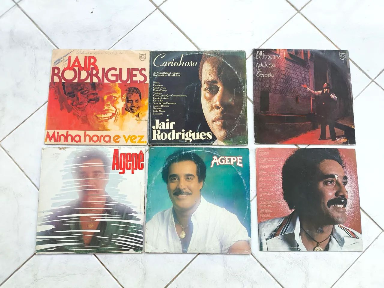 Disco vinil Jair Rodrigues e Agepê 6 LP s