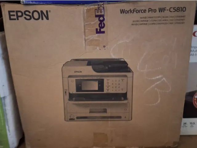 Impressora Epson Multifuncional Wf-c5810 Workforce Branco nova - Foto 2