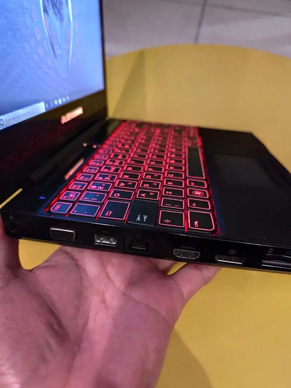 Notebook Dell Alienware, placa de vídeo Gforce NVidia, HD 500 gb, 8 de ram, retroiluminado - Foto 4