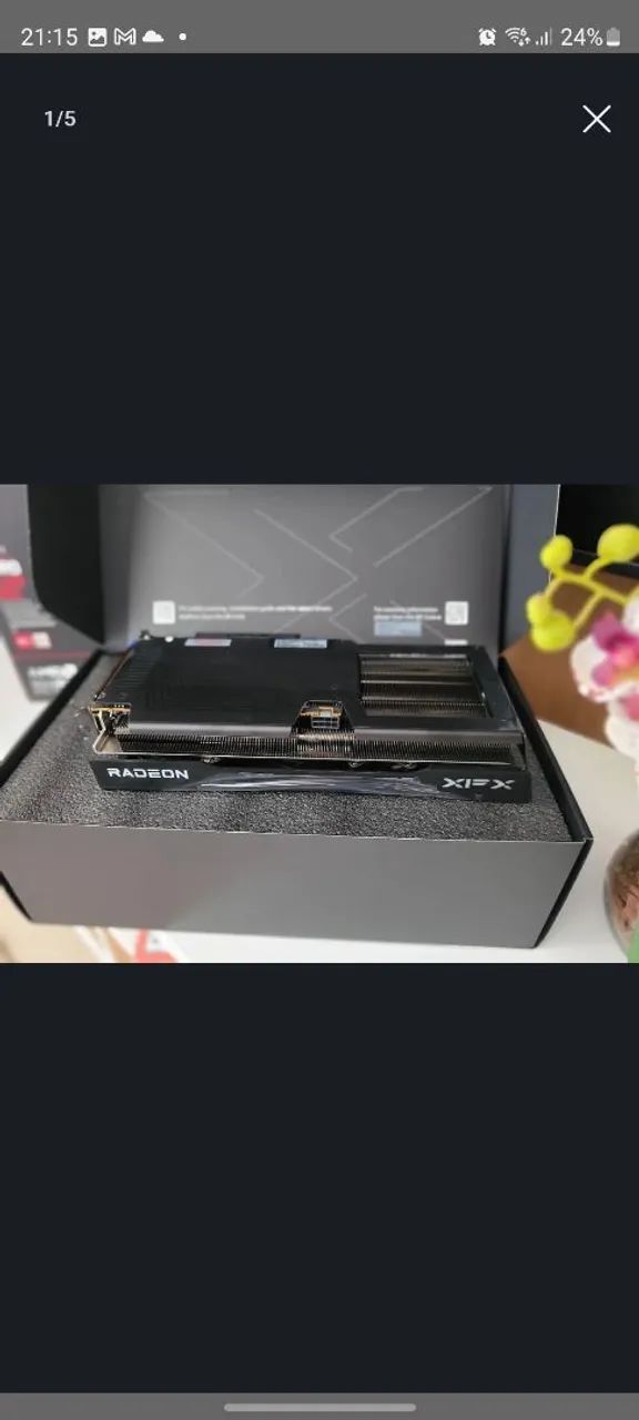 Placa RX9060XT 16GB. 3 Triplo fan. Nova, na caixa, aberta somente para teste. - Foto 3