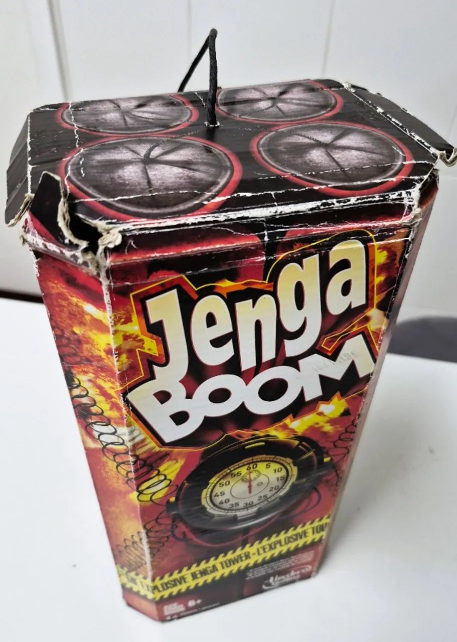 Jenga Boom Hasbro - Completo! Desmonte a Torre antes da Explosão! - Foto 2