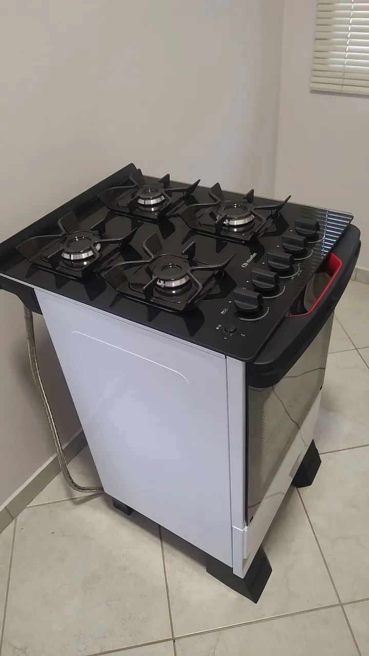 Fogão 4 Bocas com Acendimento Automático e Mesa de Vidro da Mueller em ótimo estado. - Foto 5