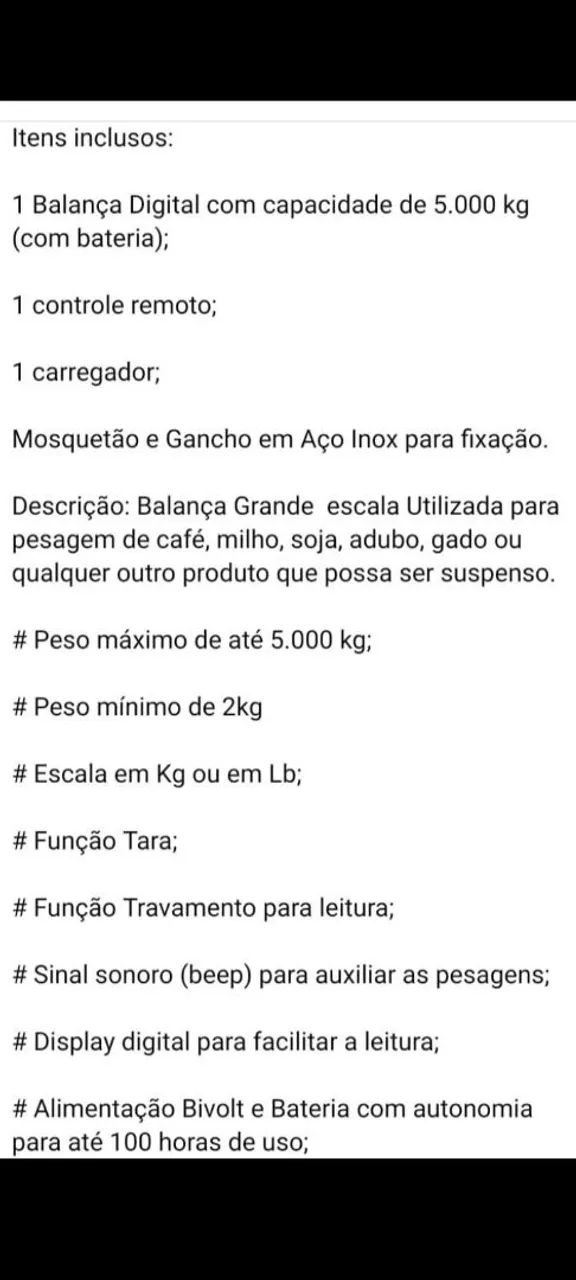 Balança Digital Big Bang / pesa até 5.000 toneladas, Contato ( 95  *  - Foto 4
