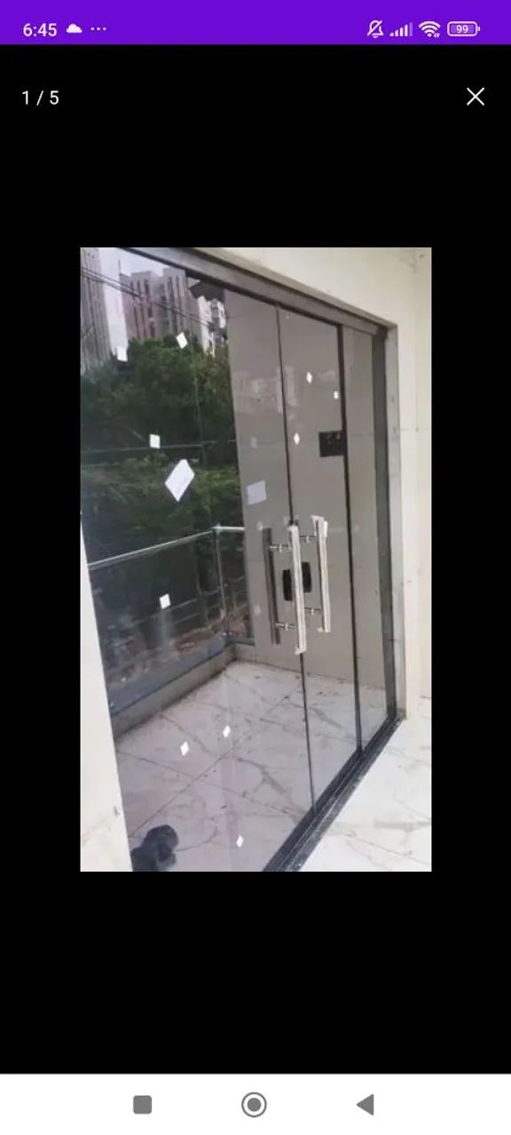 Serviço em vidro temperado 