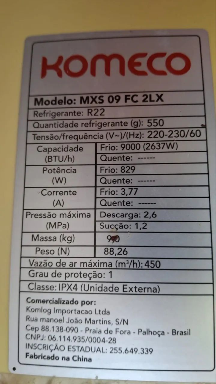Título: Ar-Condicionado Komeco Maxime 9.000 BTU Completo - Foto 2