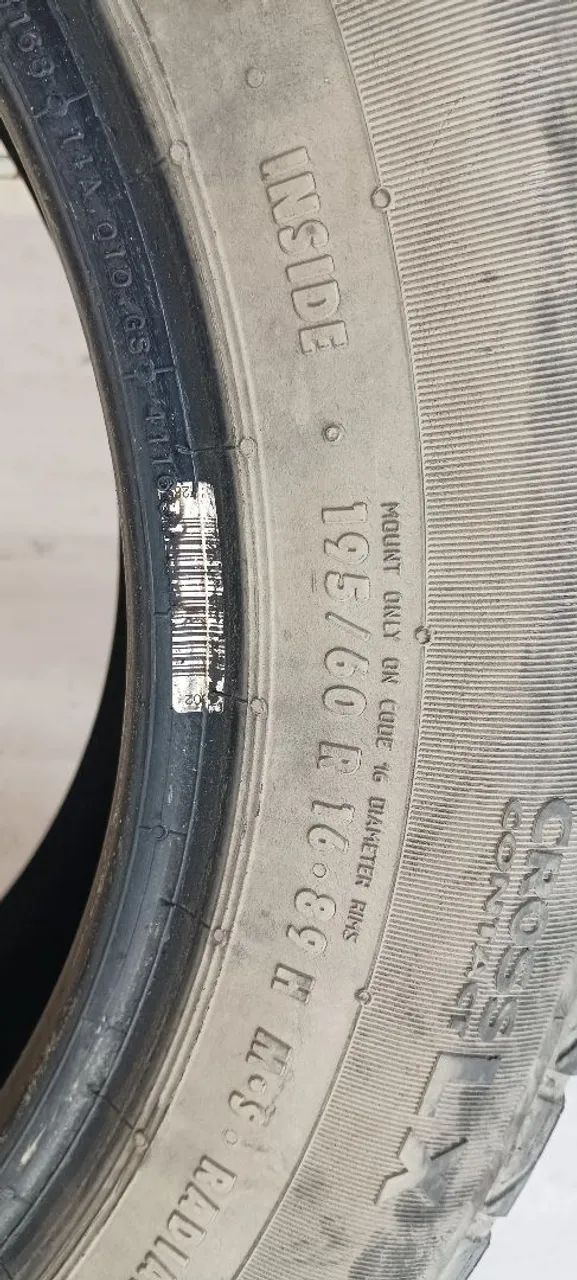 1 Pneus 16 -  195 / 60 R16 usado em bom estado - Foto 3