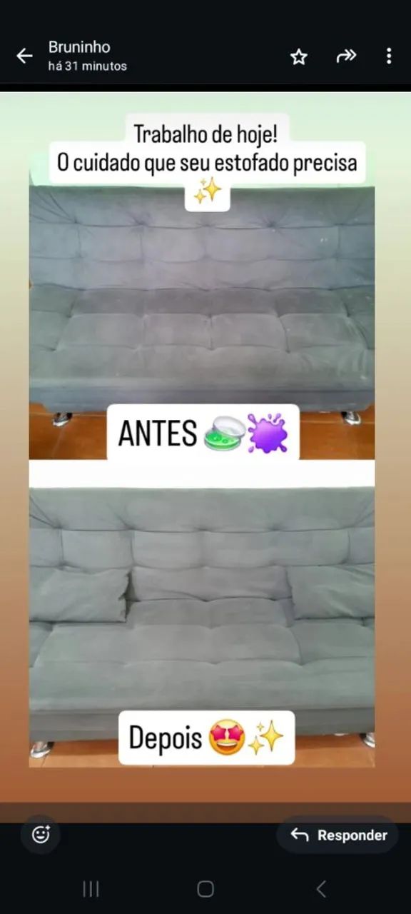 Limpeza de sofá, colchões banco de carro.