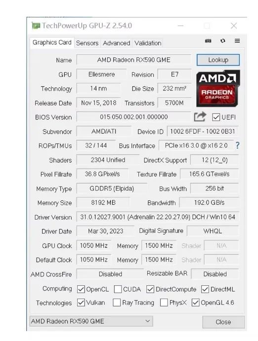 placa de video rx 590 nova - Foto 2