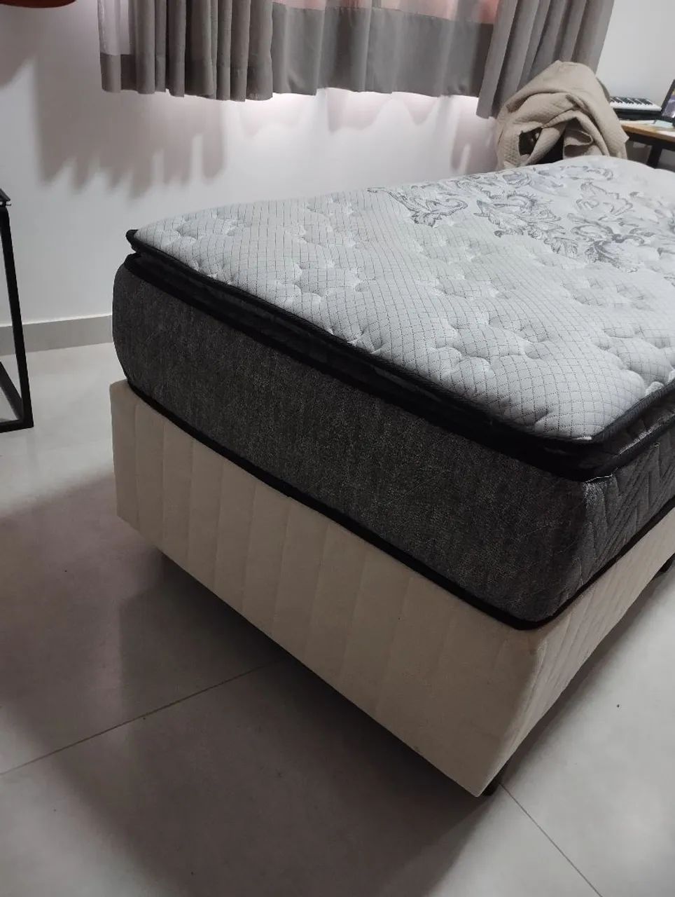 Cama de solteiro colchão minaspuma e a base  - Foto 5