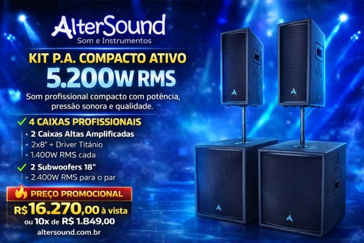 Caixas de som e Trat. Acústico. Som Line Array Sub Som Profissional Igreja Ambiente - Foto 2