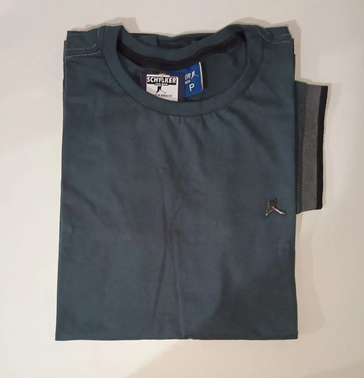 Camisa básica com punho listrado 30.1 - Foto 4