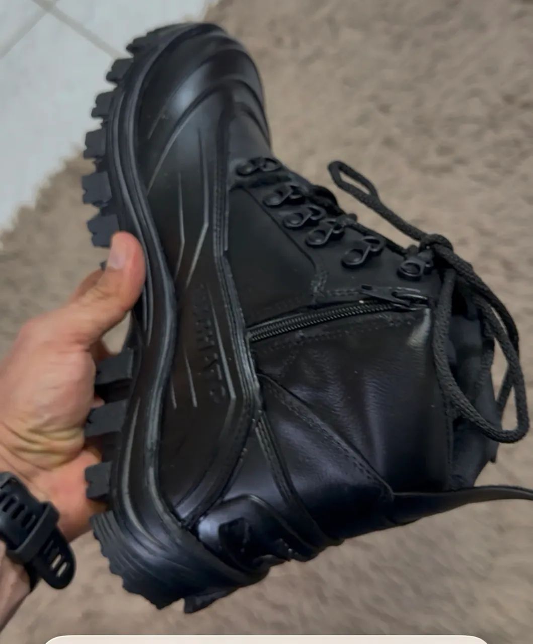 Bota tática Lughato Cano Curto  - Foto 2