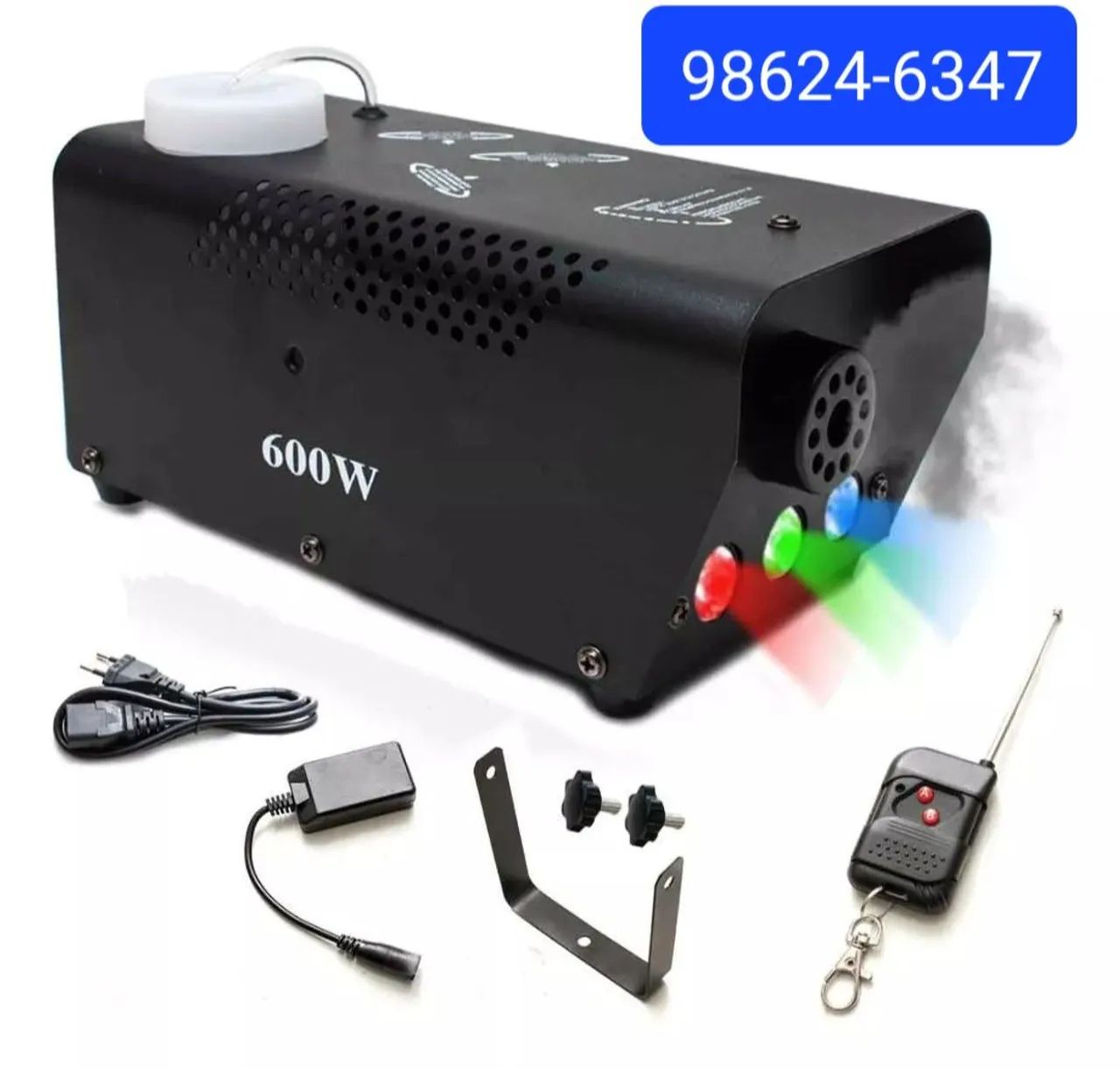 Máquina de fumaça 600w completo com leds 