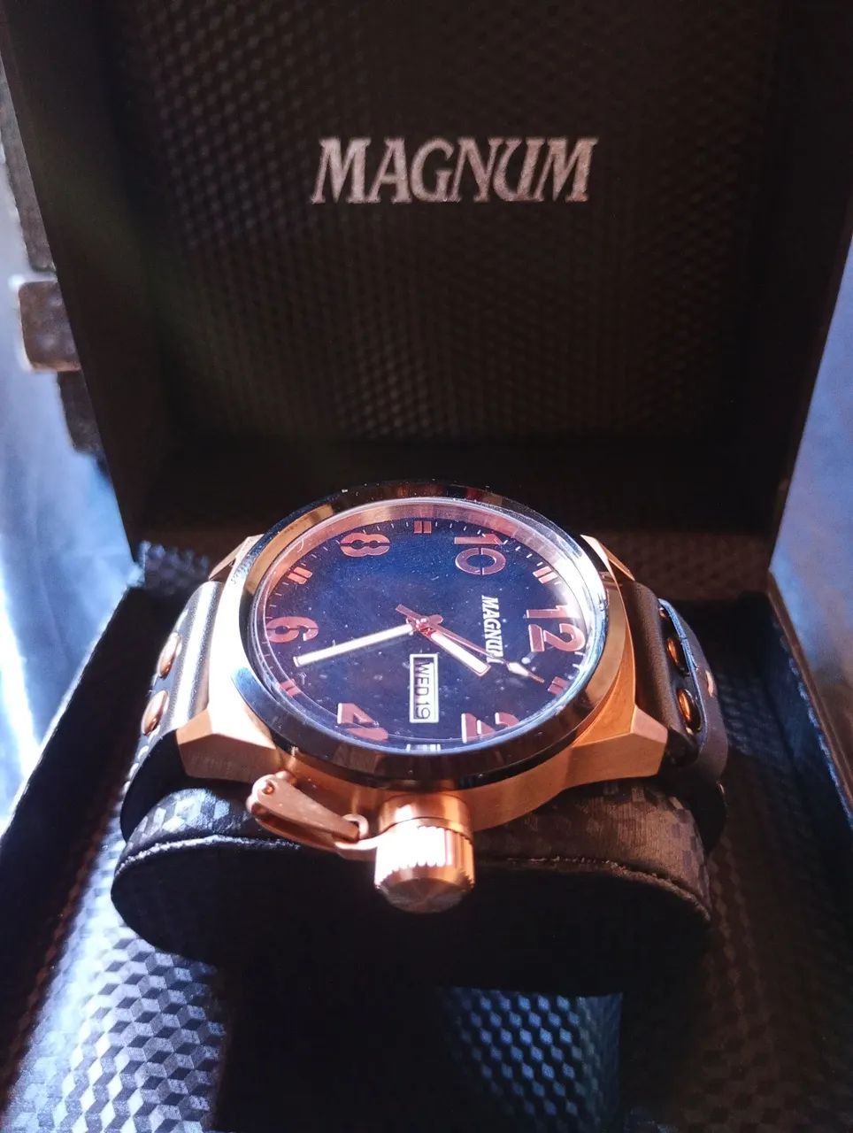 Relógio_MAGNUM_PULSEIRA DE COURO_Novo - Foto 2
