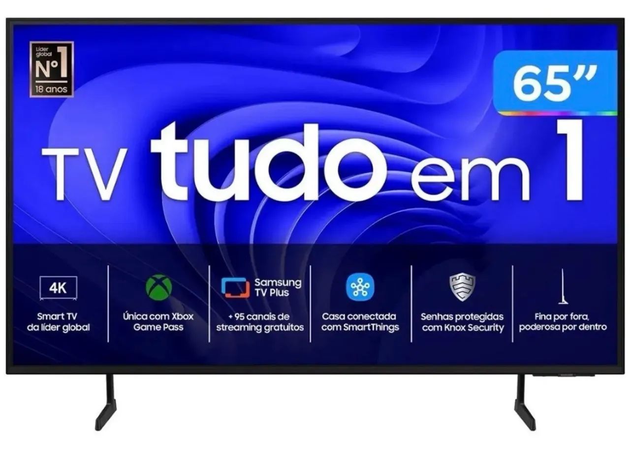 Smart TV Samsung 65 polegadas 4K UHD (65DU7700) - Foto 5