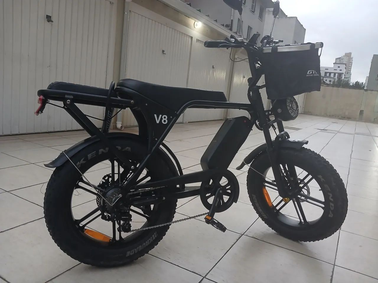 Bicicleta elétrica V8 1000W - Foto 4