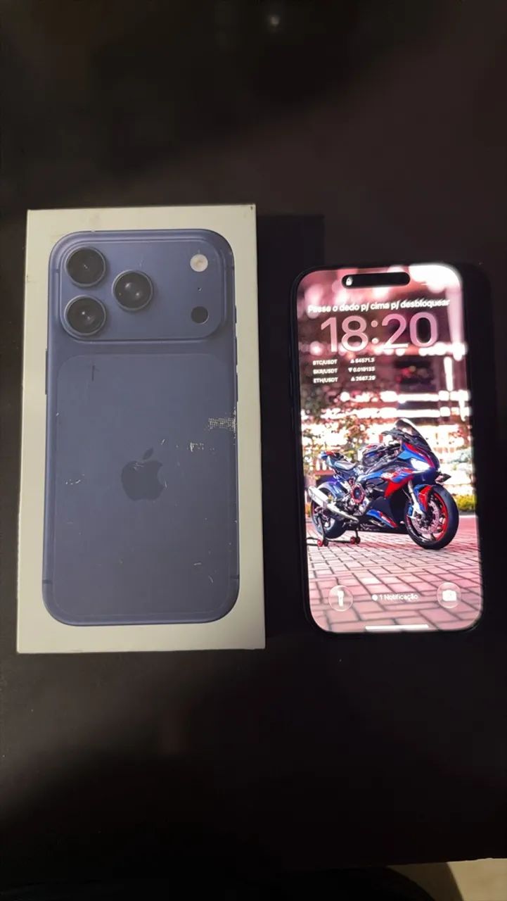 iPhone 17 pro 256gb cor azul 
