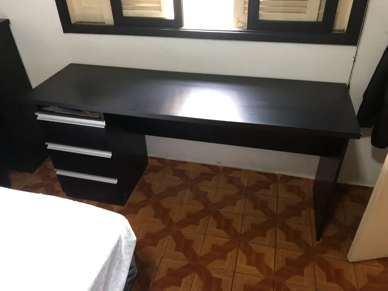 MESA 180CM MDF PRETO 