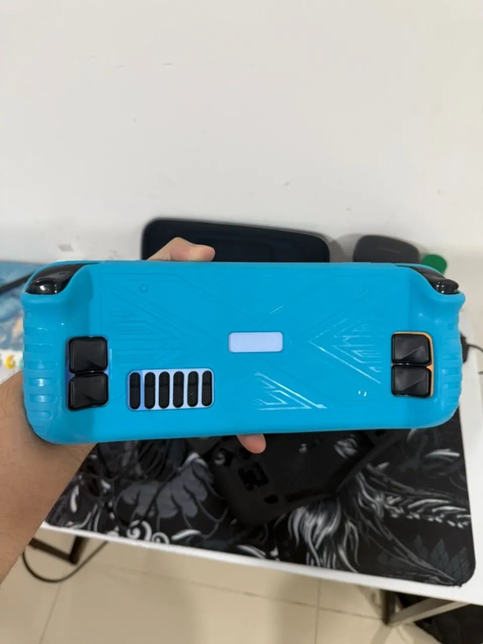 Steam Deck OLED 512GB + MicroSD 1TB + Skin + Case + Acessórios