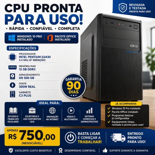  CPU PRONTA PARA USO